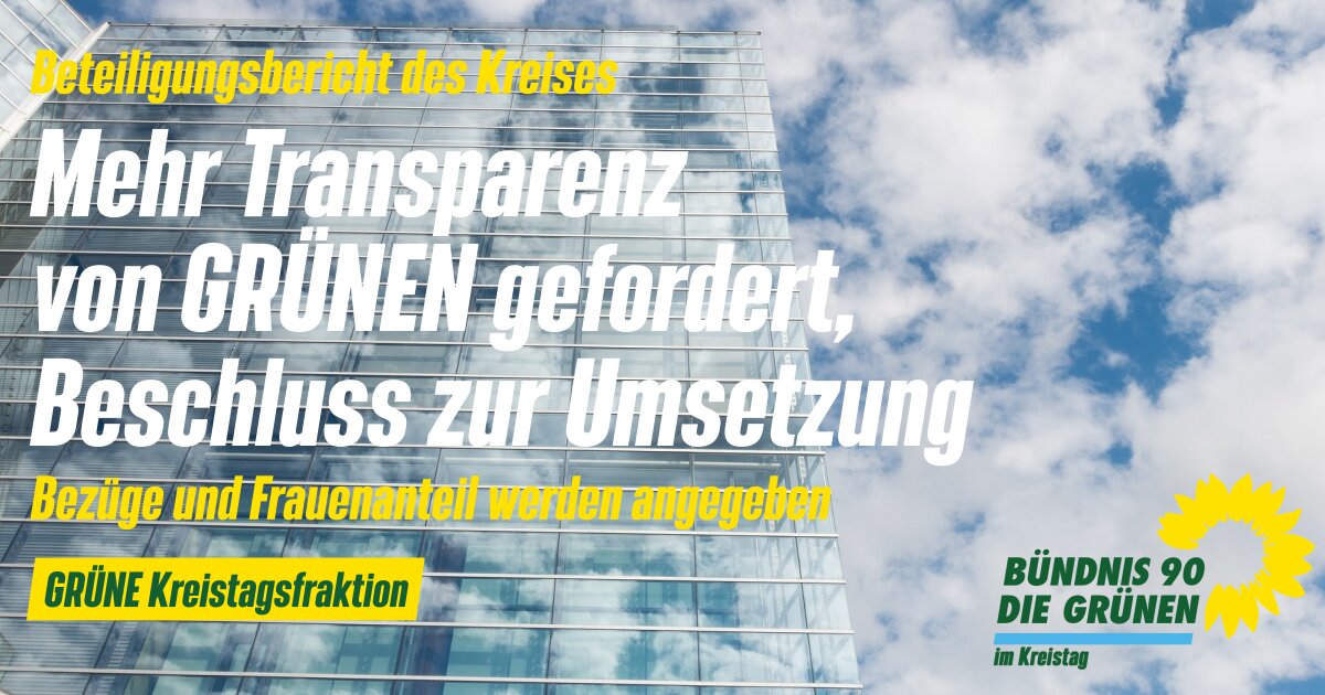 Kreis stellt Transparenz her